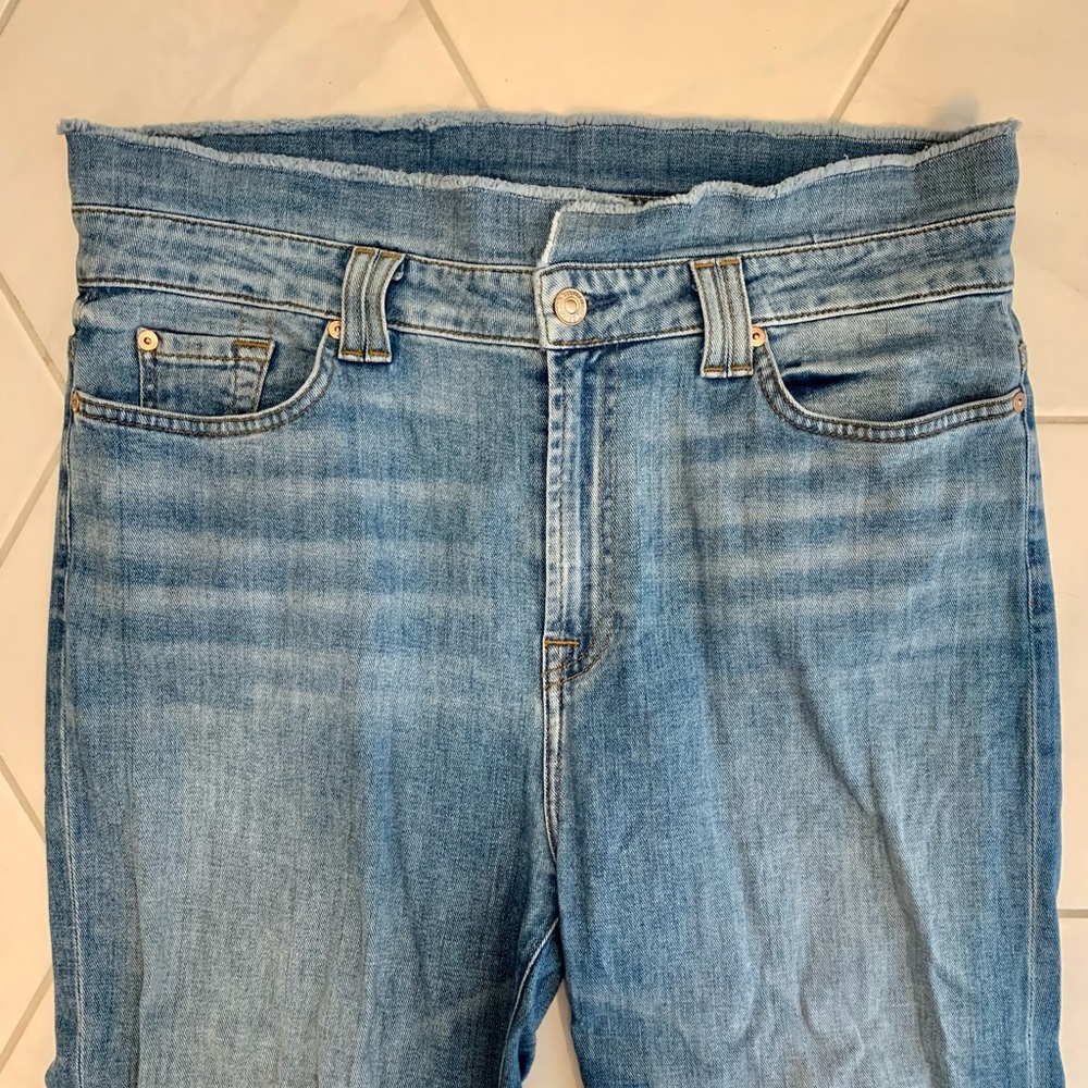 NWOT 7forAllMankind paper bag skinny jeans - Picture 4 of 7